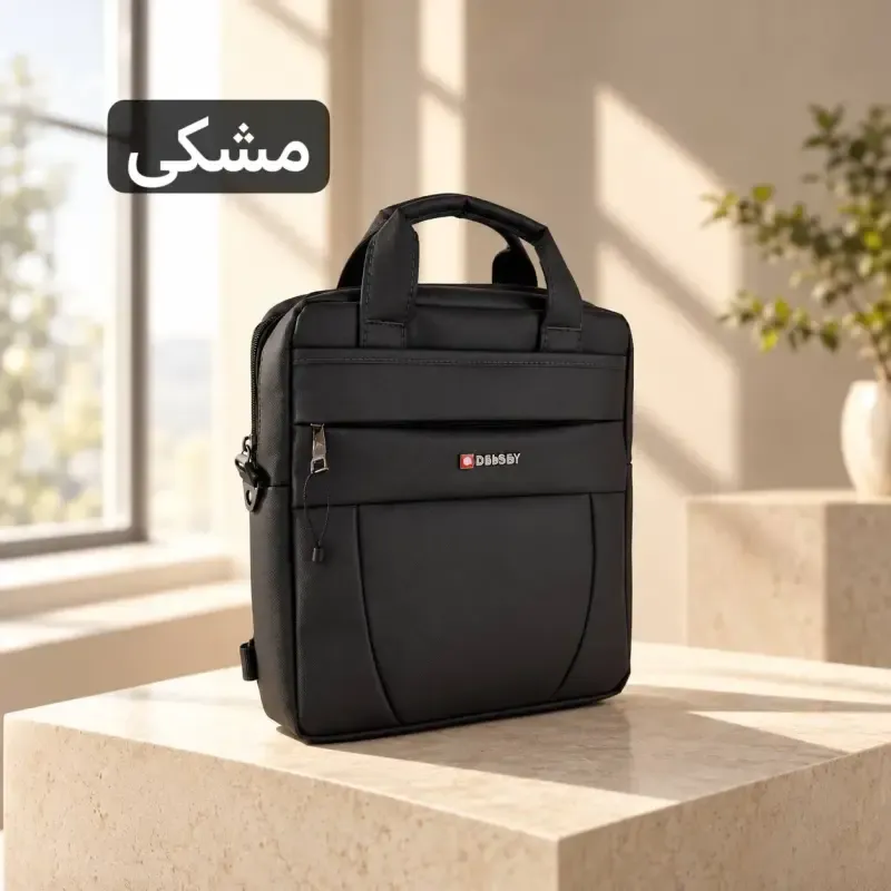 کیف اداری پارچه ای دیبا جا لپتاپ سه بند