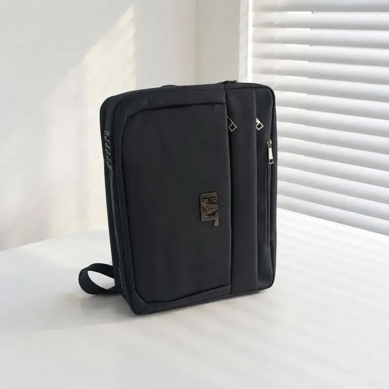 کیف اداری 3 کاره برزنت کوله دوشی دستی با جا لپ تاپ و کابل USB
