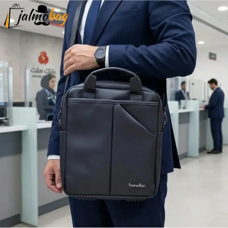 کیف اداری و لپتاپی 3 کاره اسپرت پارچه اسکین مناسب لپتاپ 14.1 اینچ مردانه و زنانه