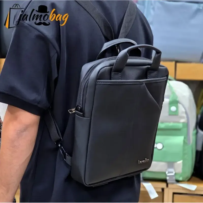 کیف اداری و لپتاپی 3 کاره اسپرت پارچه اسکین مناسب لپتاپ 14.1 اینچ مردانه و زنانه