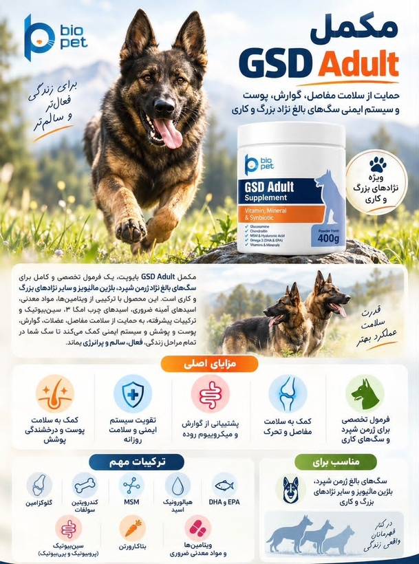 مکمل ژرمن GSD برند بیوپت